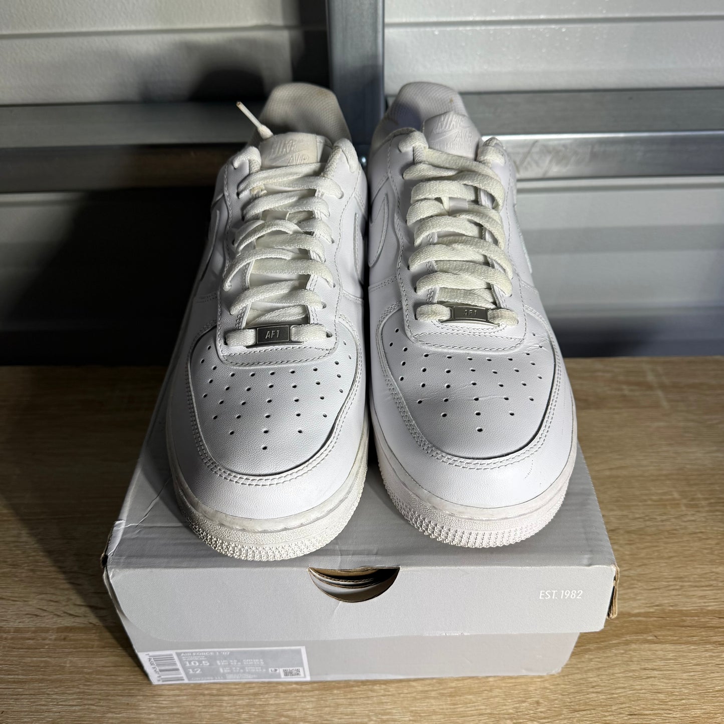 Size 10.5 - AF 1 Low '07 Triple White