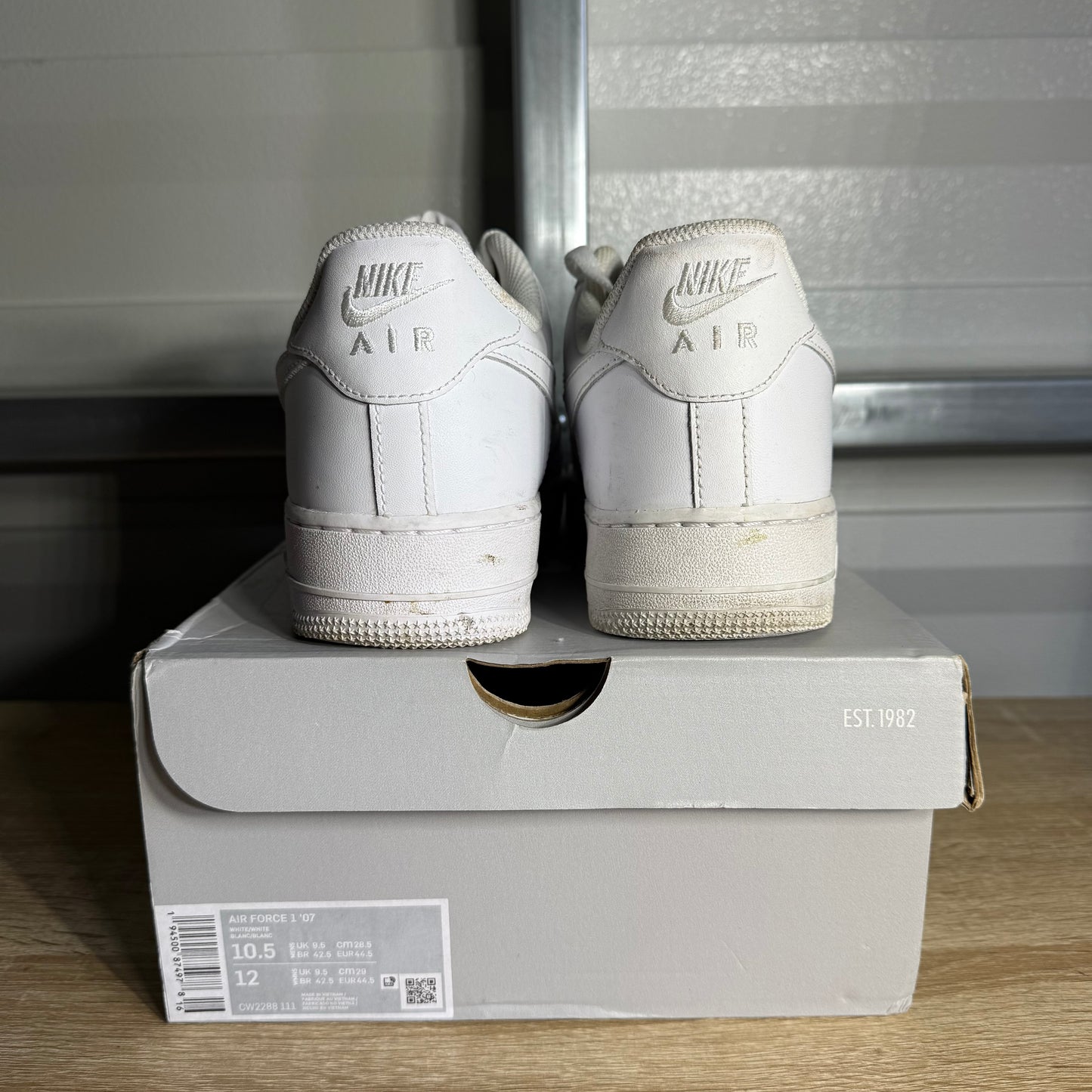 Size 10.5 - AF 1 Low '07 Triple White