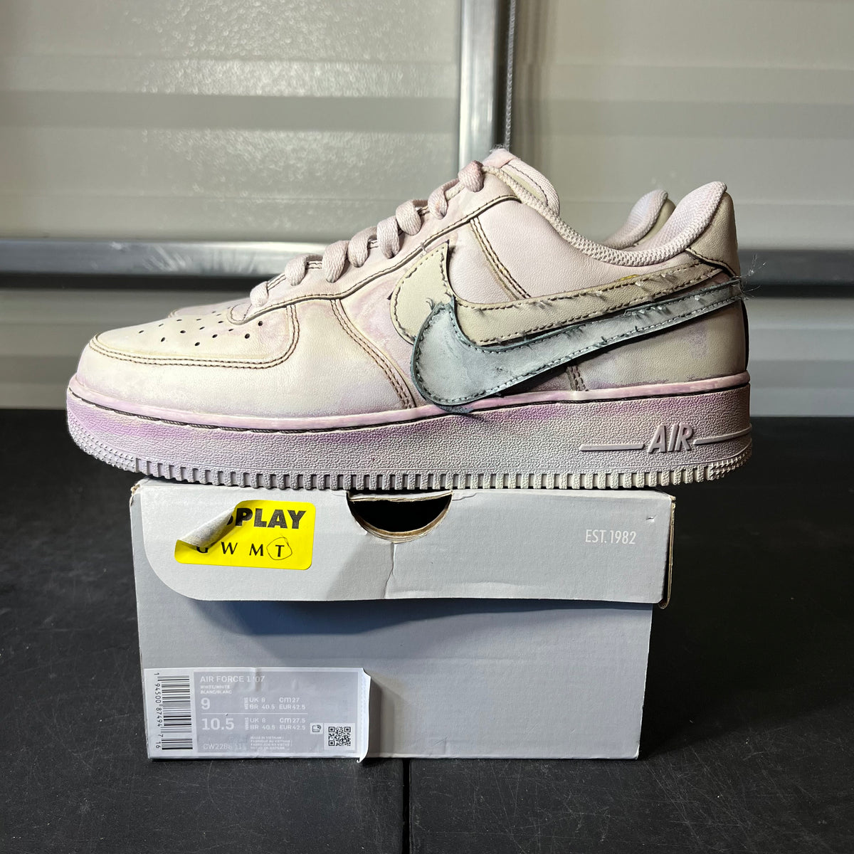 Size 9 - AF 1 Purple Tint Double Swoosh