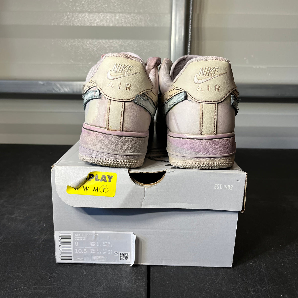 Size 9 - AF 1 Purple Tint Double Swoosh