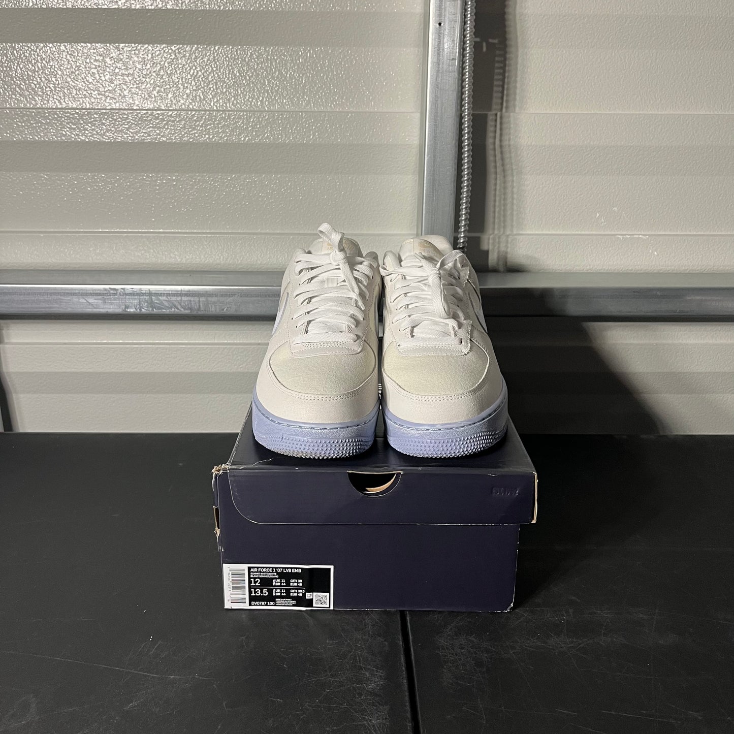 Size 12 - AF 1 '07 EMB Summit White