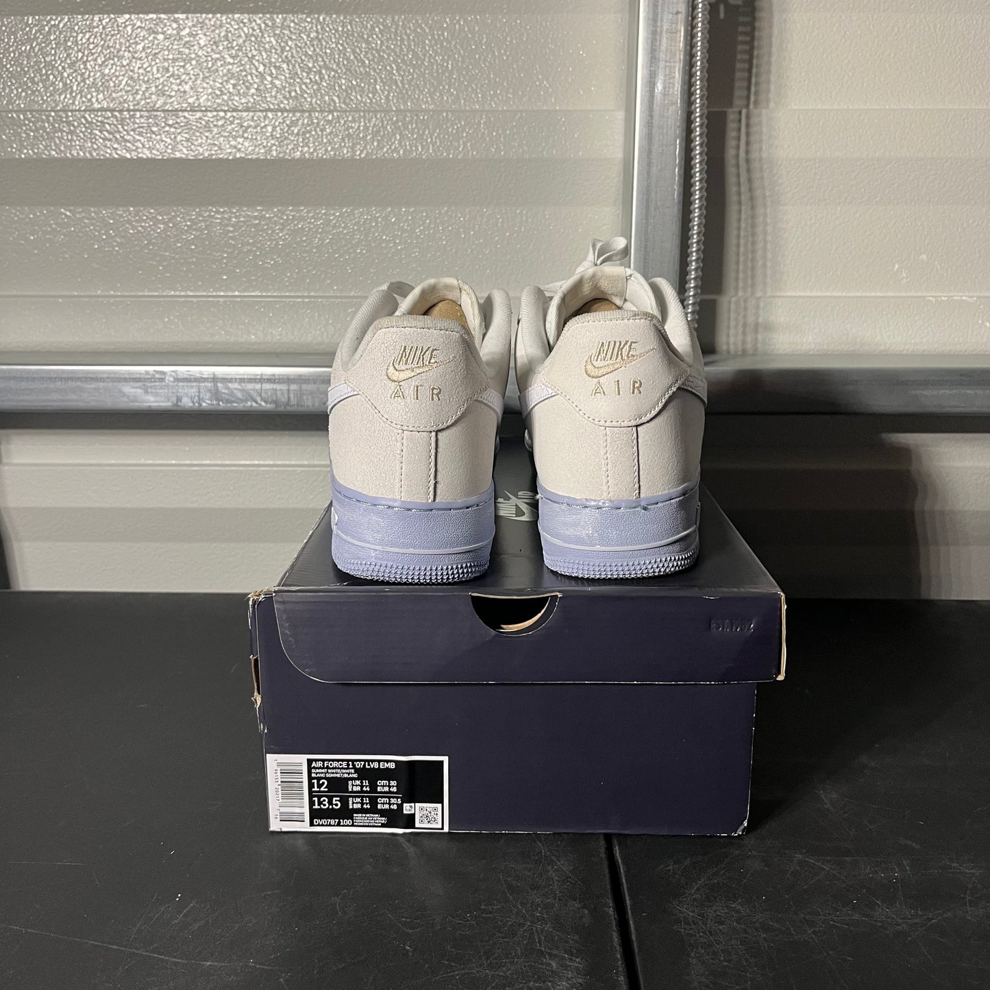 Size 12 - AF 1 '07 EMB Summit White