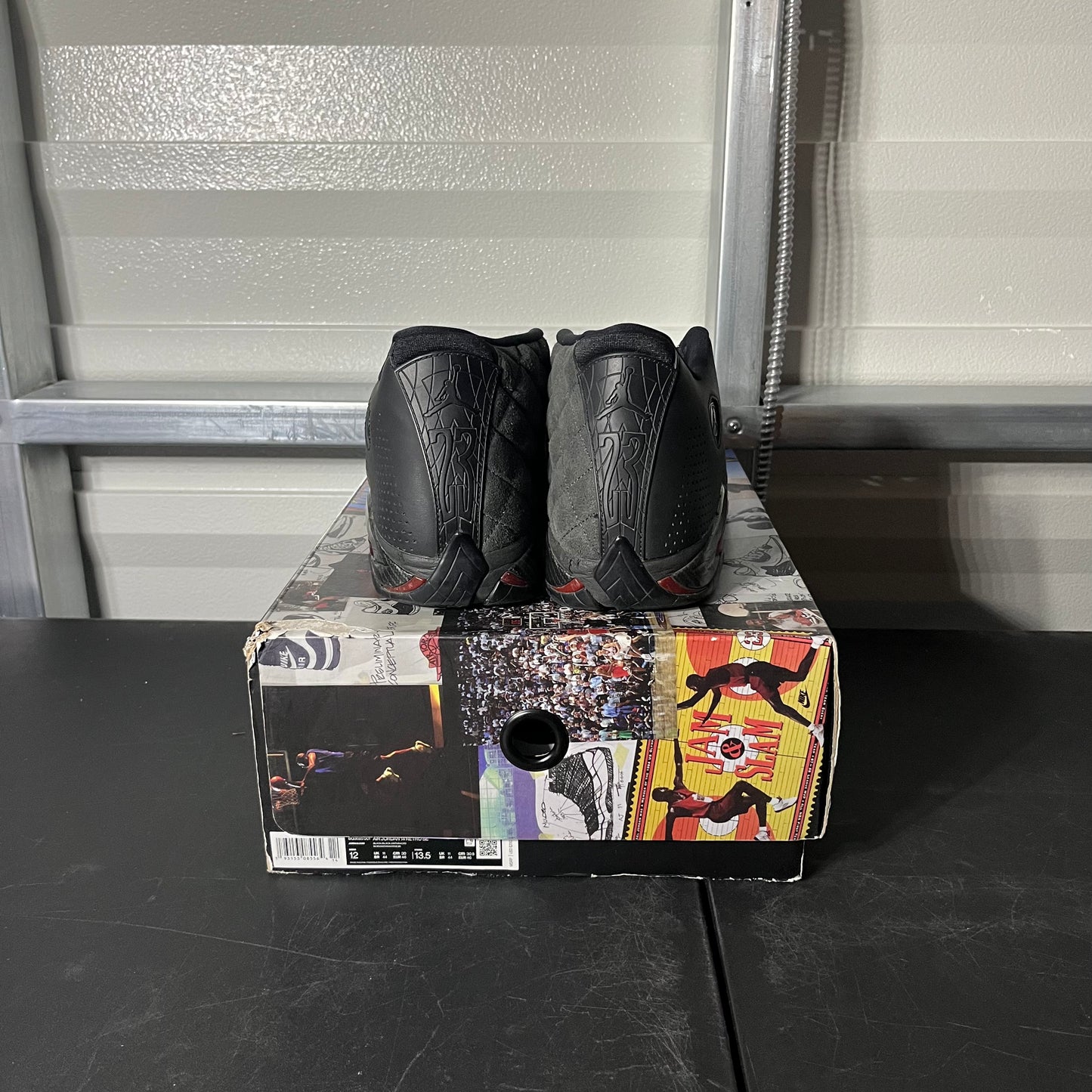 Size 12 - AJ 14 Retro Black Ferrari