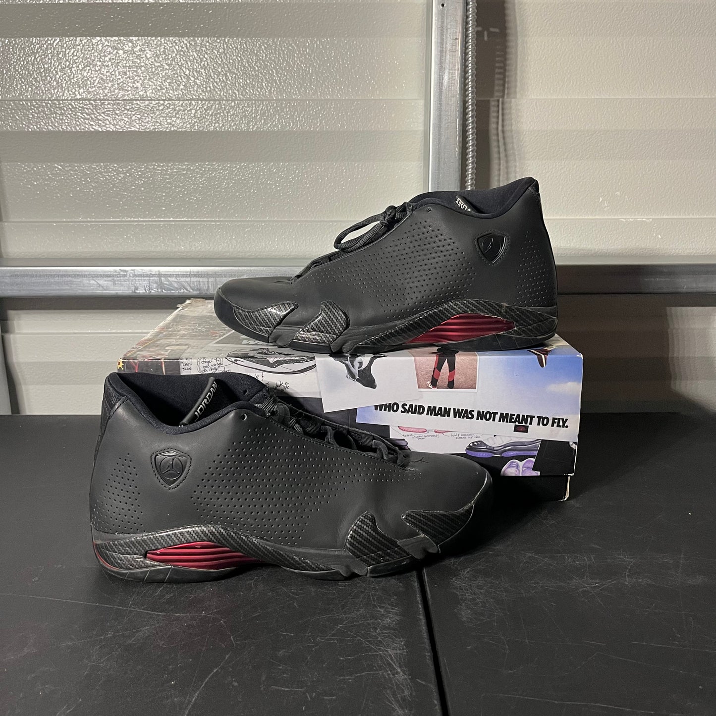 Size 12 - AJ 14 Retro Black Ferrari