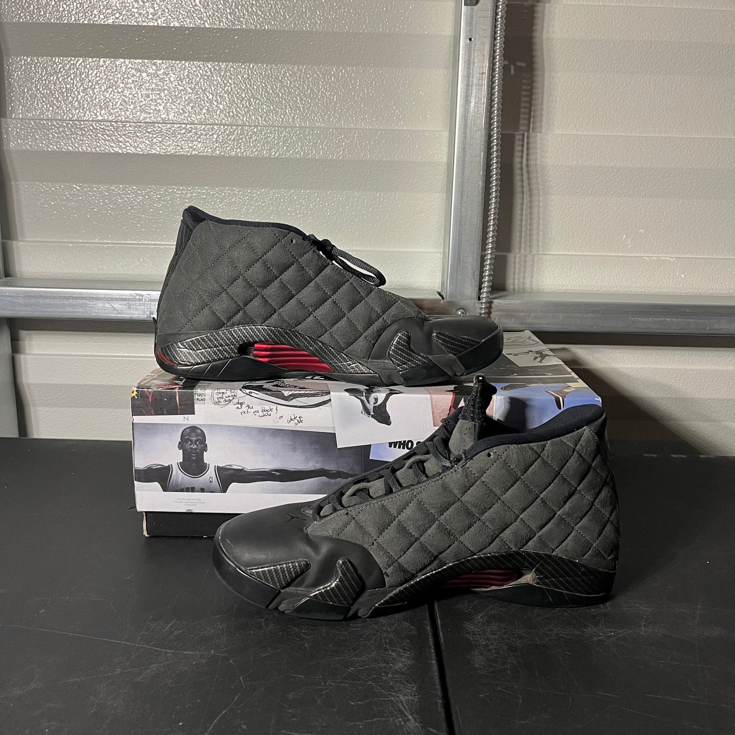 Size 12 - AJ 14 Retro Black Ferrari