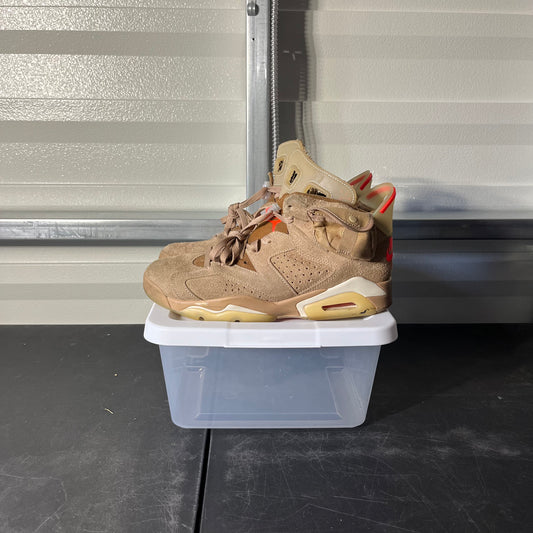 Size 9 - AJ 6 Retro Travis Scott British Khaki