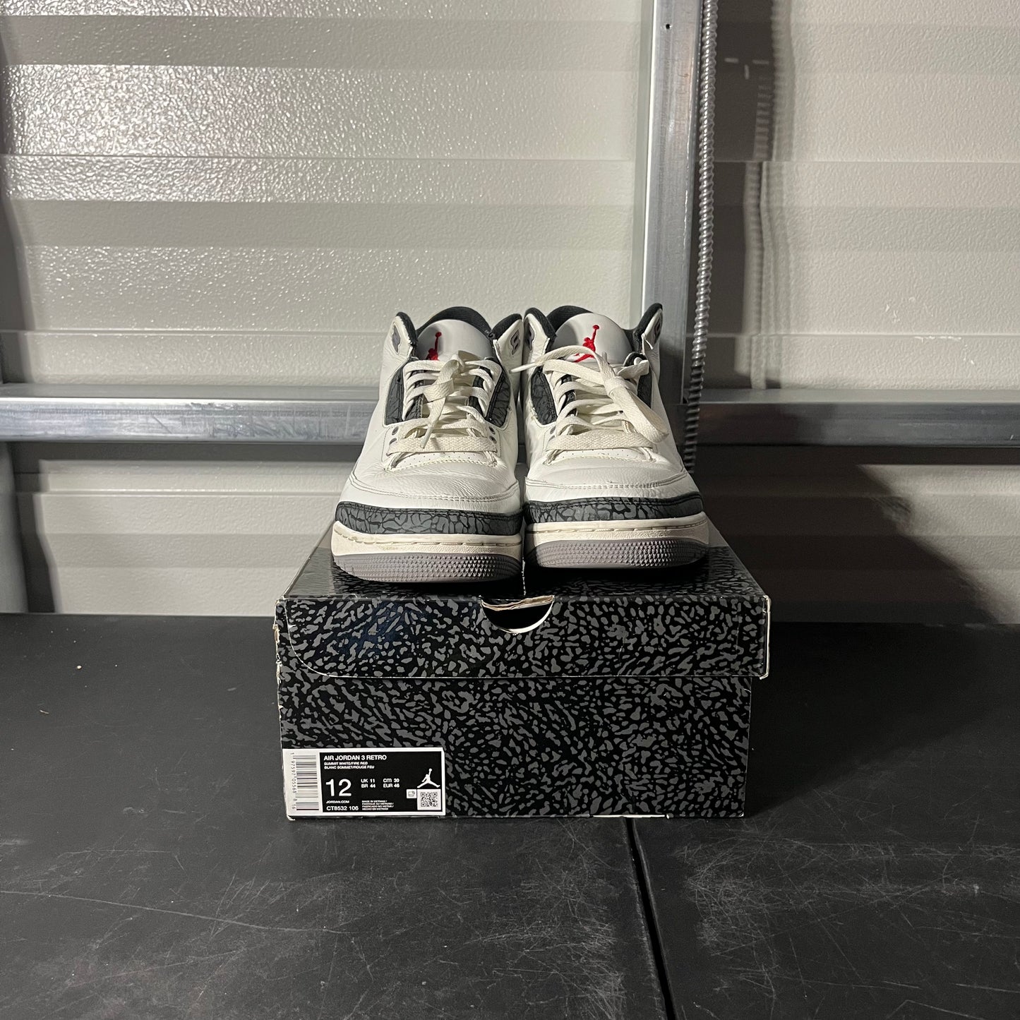 Size 12 - AJ 3 Retro Cement Grey