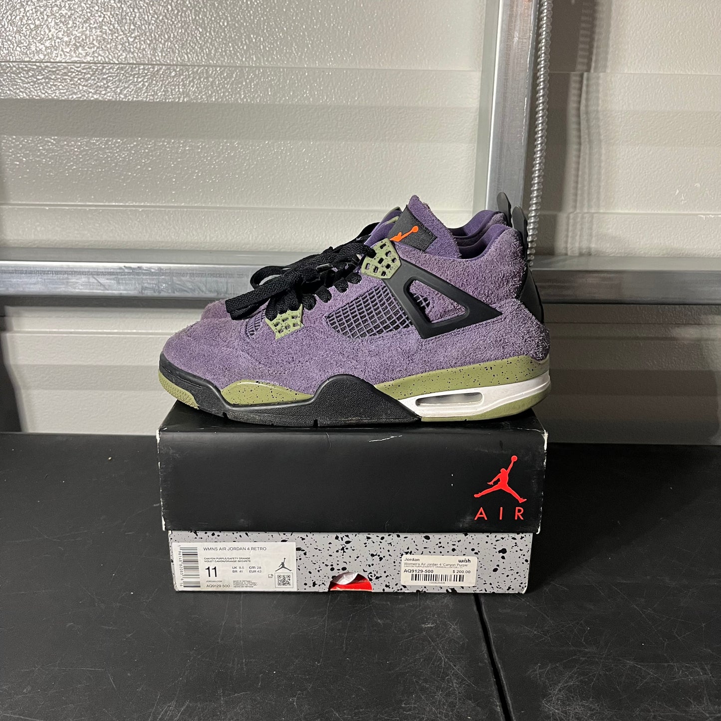 Size 11W - AJ 4 Retro Canyon Purple