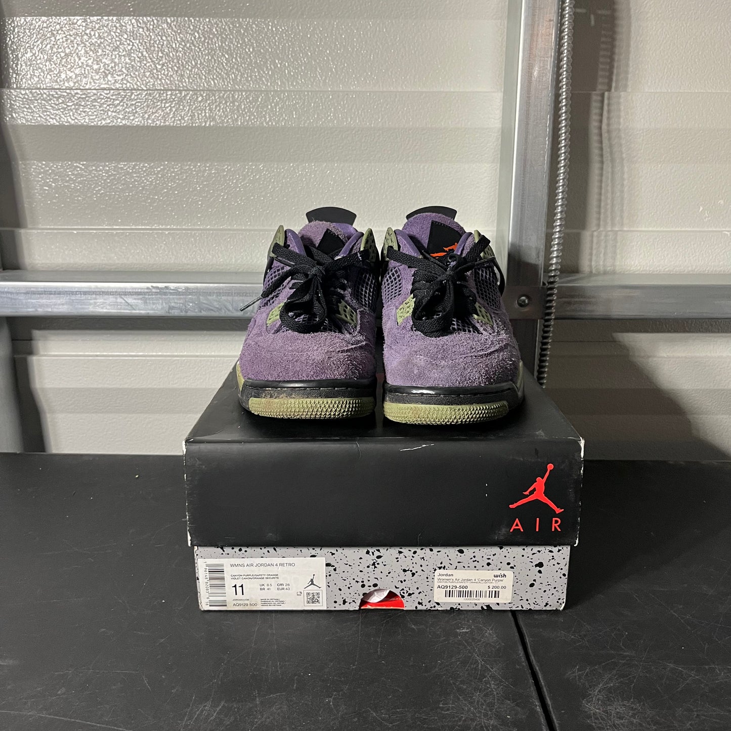 Size 11W - AJ 4 Retro Canyon Purple