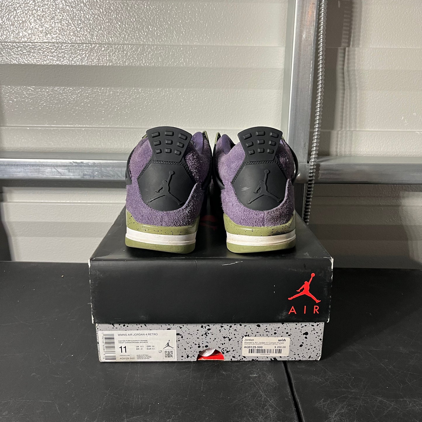 Size 11W - AJ 4 Retro Canyon Purple