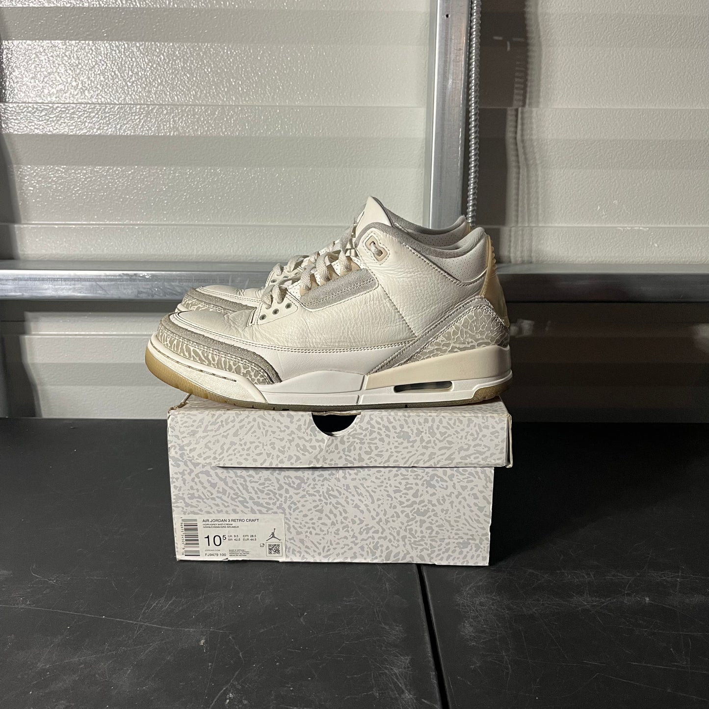 Size 10.5 - AJ 3 Retro Craft Ivory