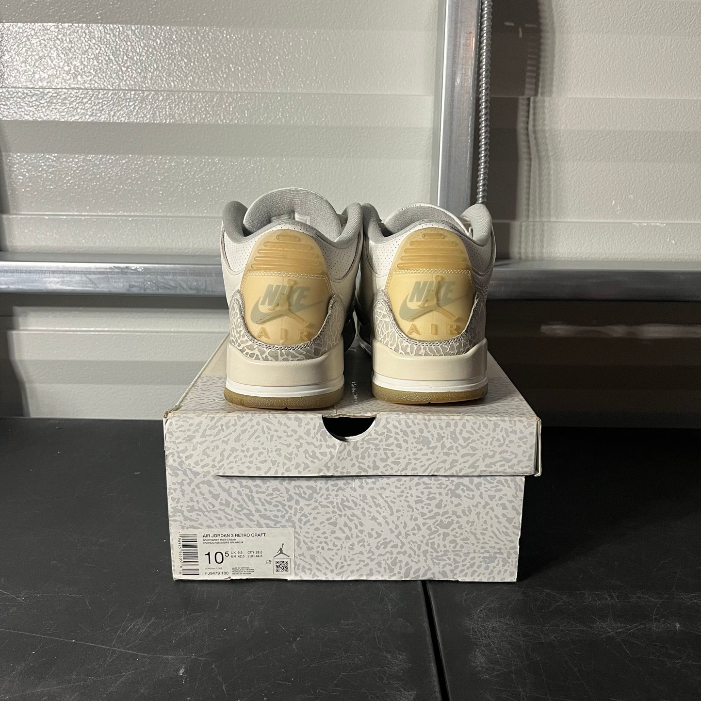 Size 10.5 - AJ 3 Retro Craft Ivory