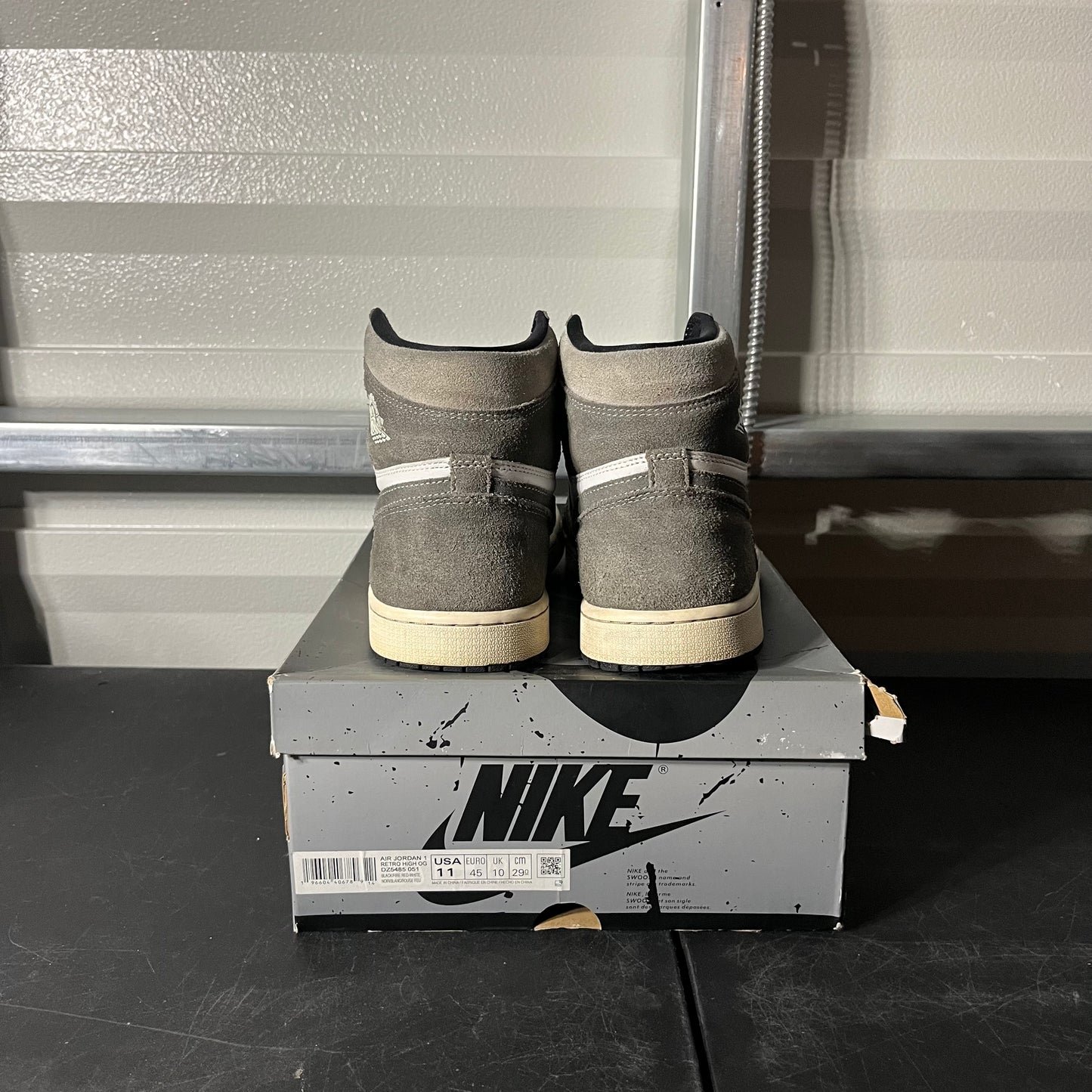 Size 11 - AJ 1 Retro High Washed Black