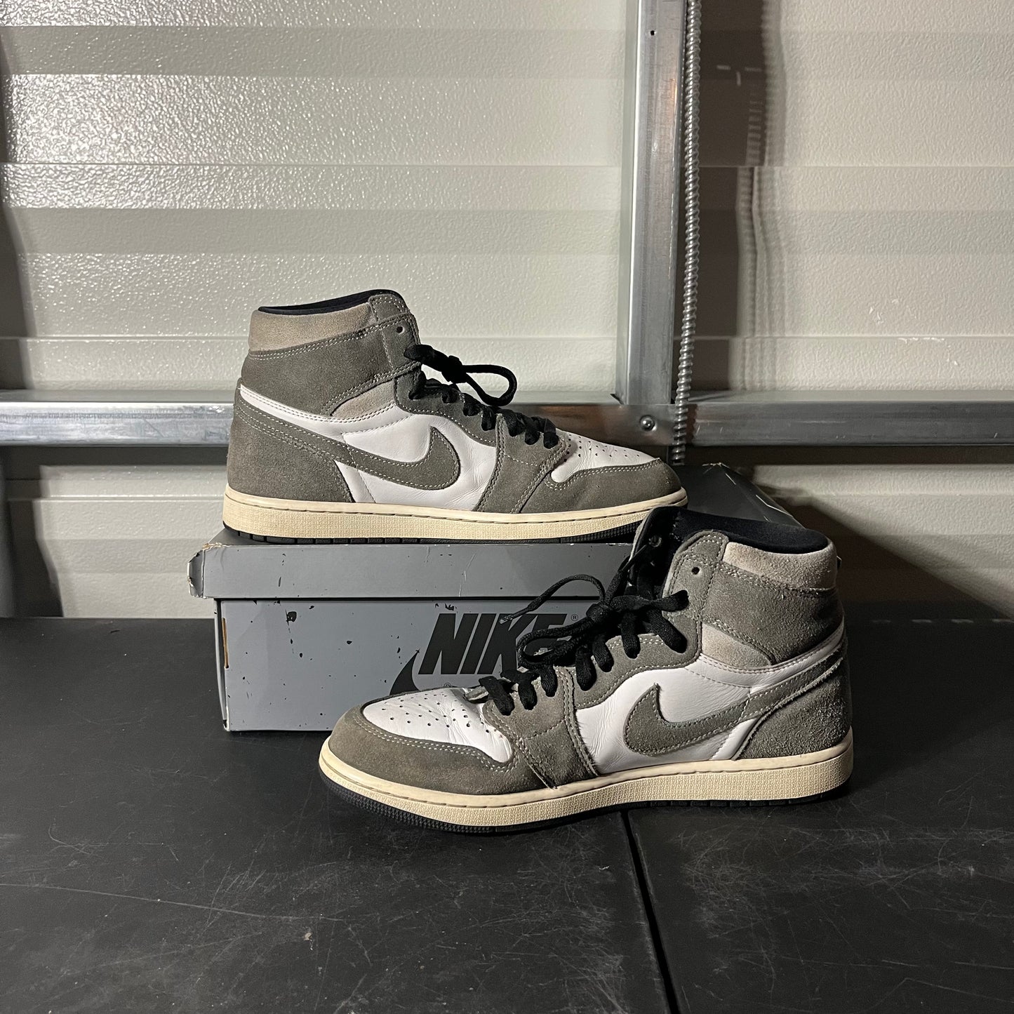 Size 11 - AJ 1 Retro High Washed Black