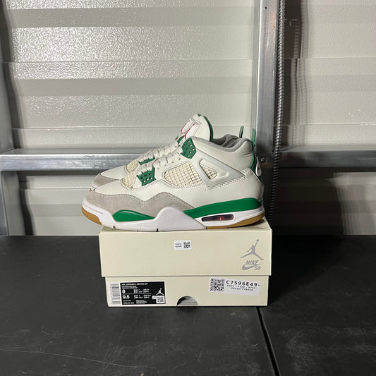 Size 8 - AJ 4 Retro SB Pine Green