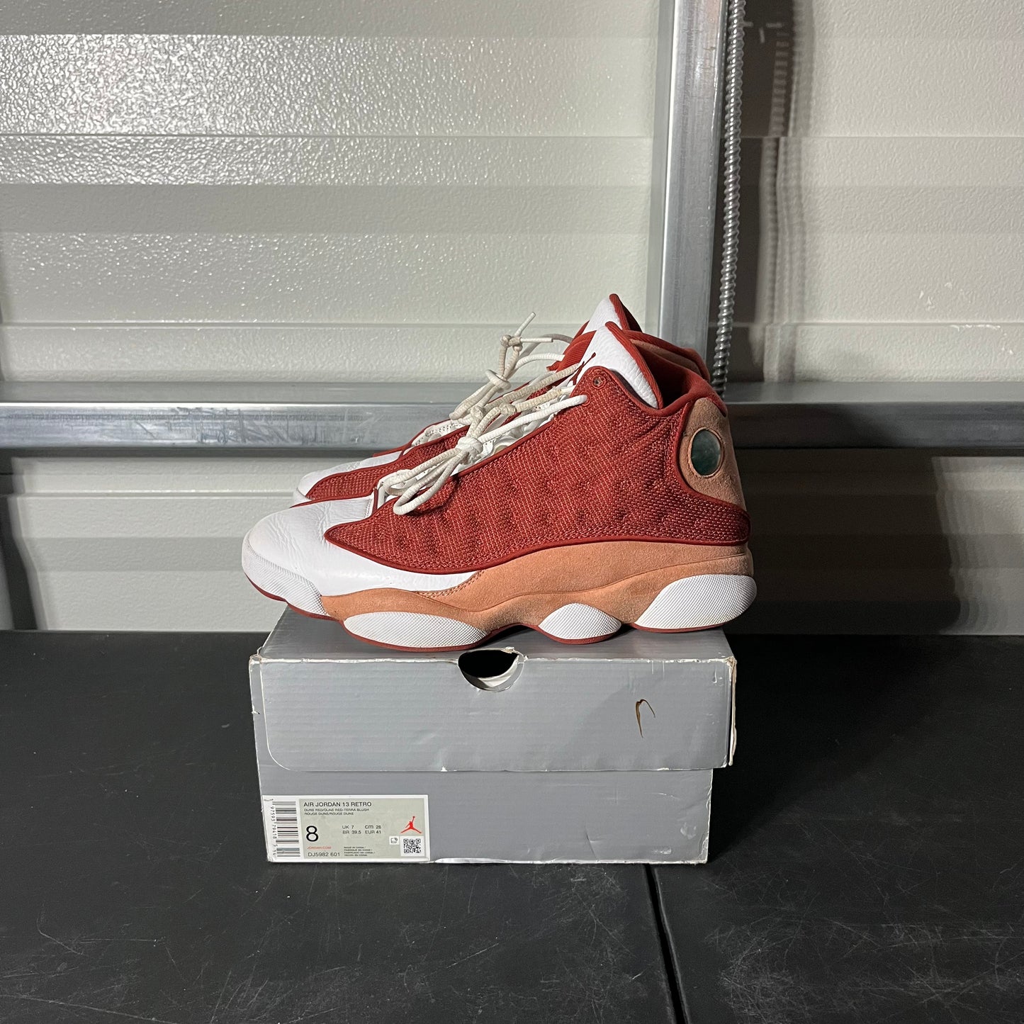 Size 8 - AJ 13 Retro Dune Red