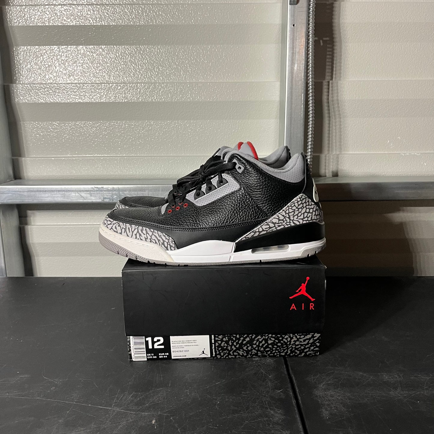 Size 12 - AJ 3 Retro Black Cement