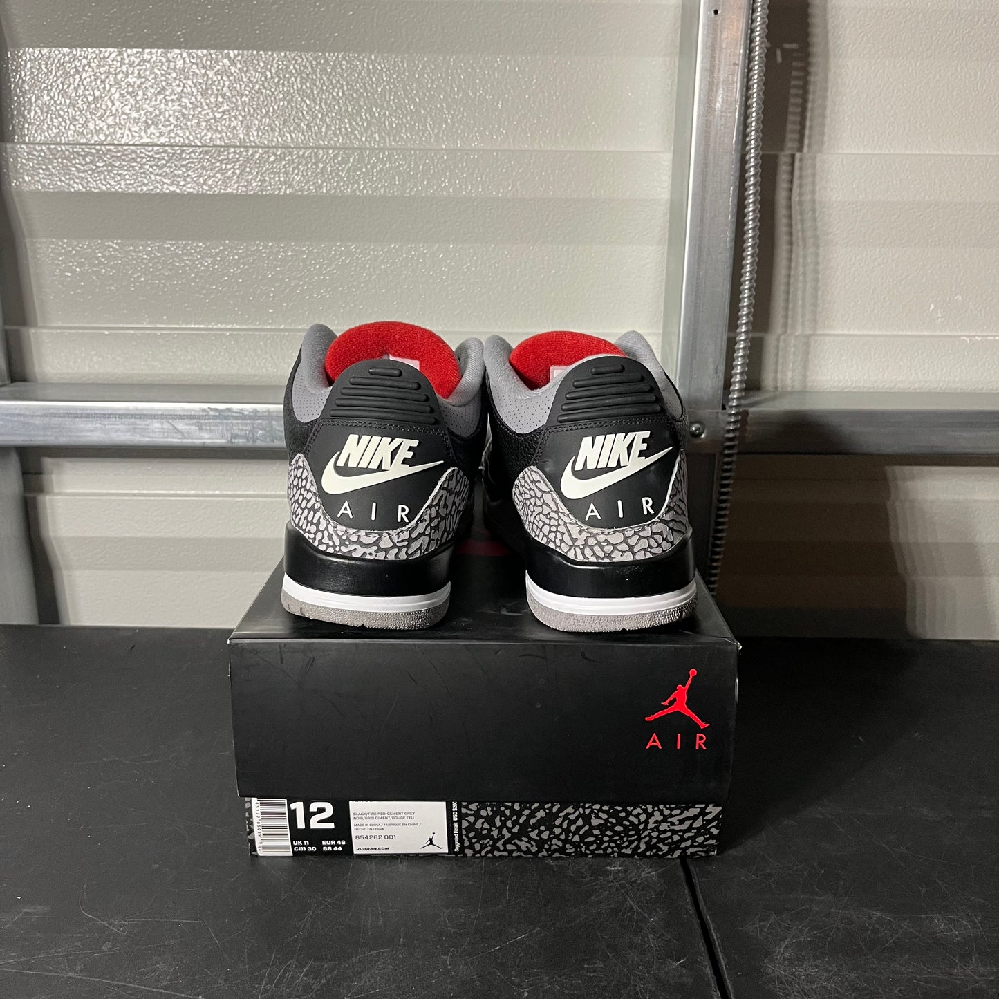 Size 12 - AJ 3 Retro Black Cement