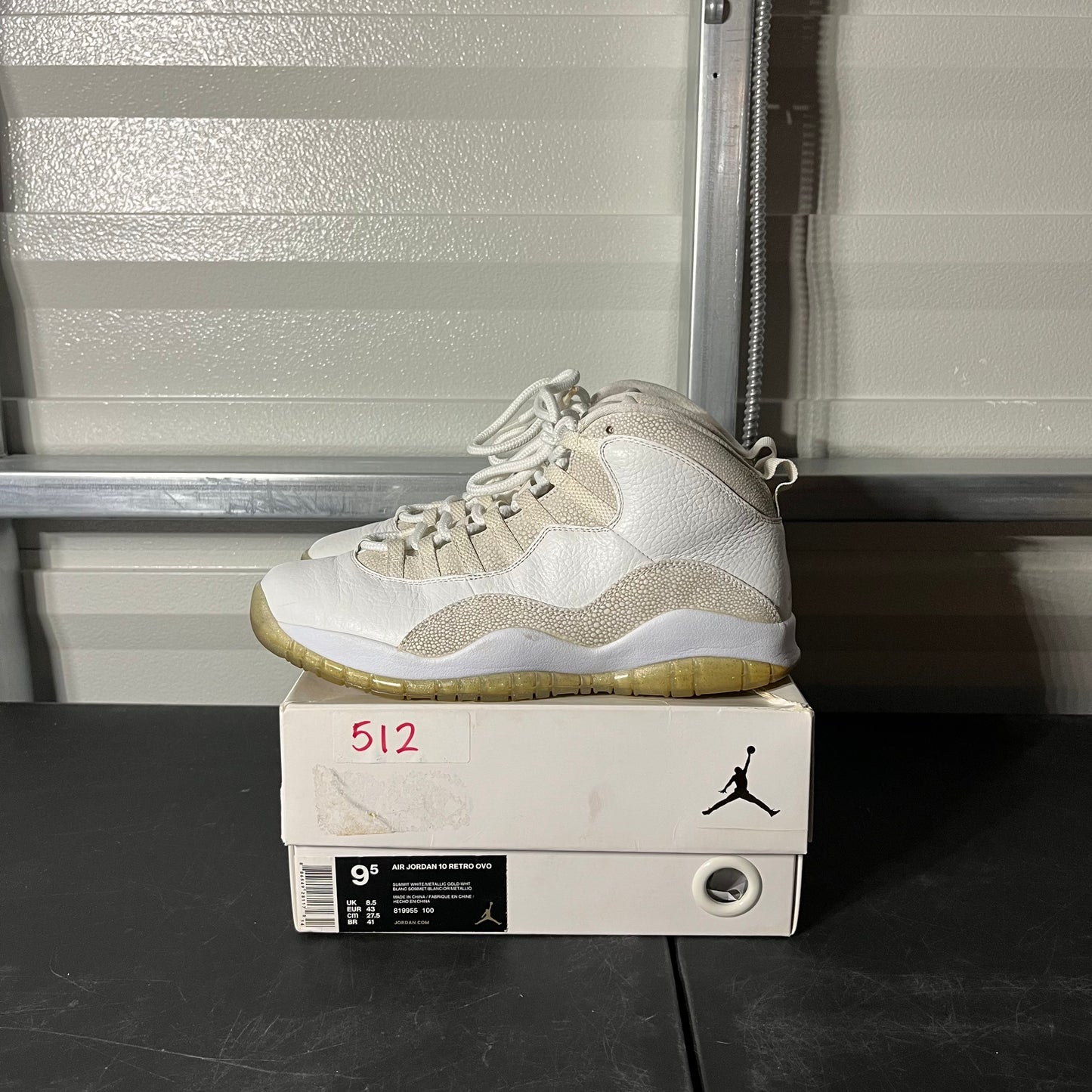 Size 9.5 - AJ 10 Retro OVO White