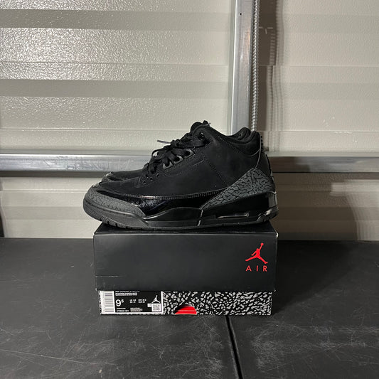 Size 9.5 - AJ 3 Retro Black Cat