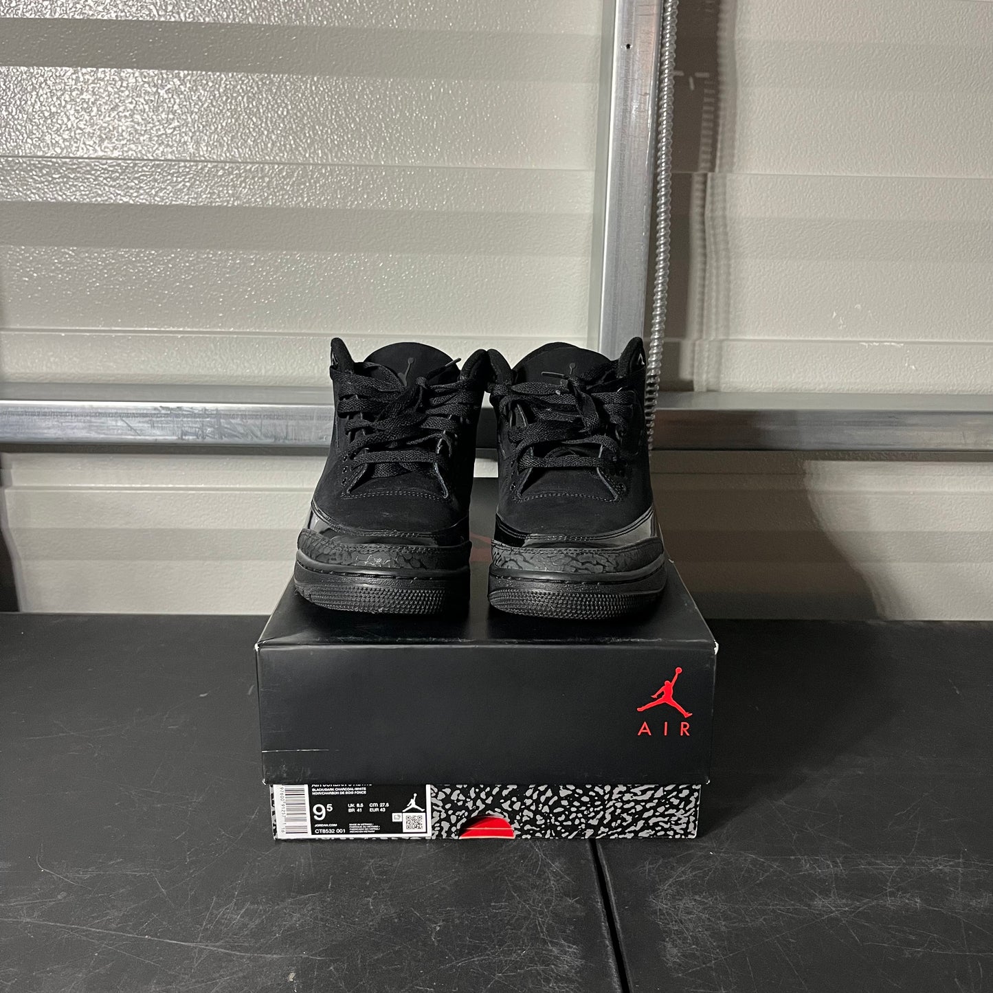 Size 9.5 - AJ 3 Retro Black Cat
