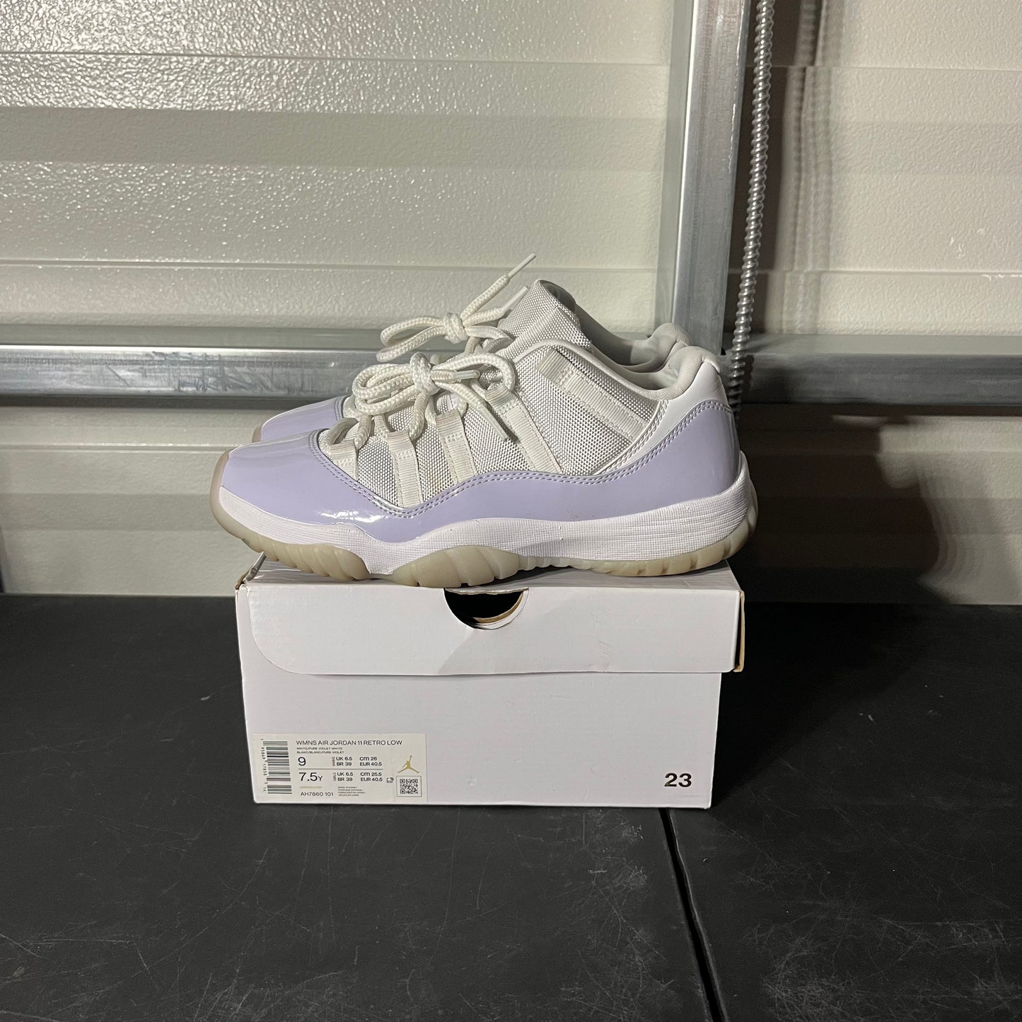 Size 9W - AJ 11 Retro Low Pure Violet