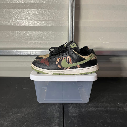 Size 10 - Dunk Low Black Multi-Camo