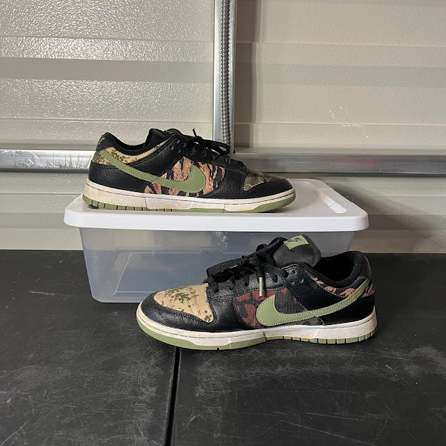 Size 10 - Dunk Low Black Multi-Camo