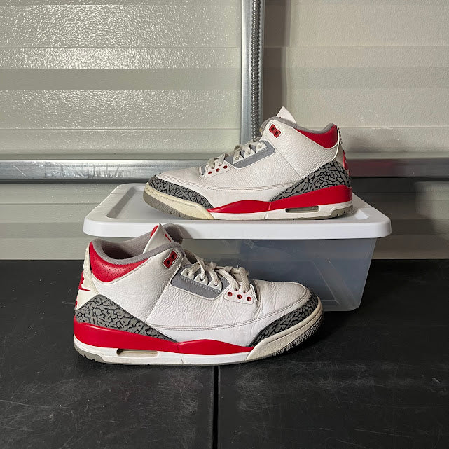 Size 10.5 - AJ 3 Retro Retro Fire Red