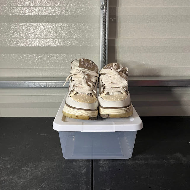 Size 12 - Amiri MA-1 White Chamoisee Brown