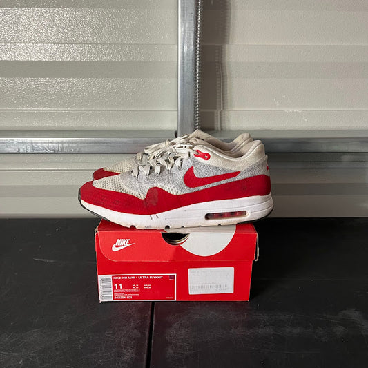 Size 11 - AM 1 Ultra Flyknit University Red