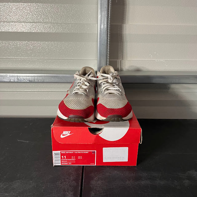 Size 11 - AM 1 Ultra Flyknit University Red