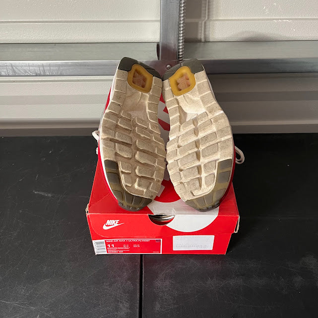Size 11 - AM 1 Ultra Flyknit University Red