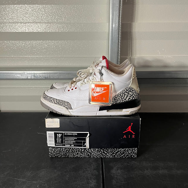 Size 10.5 - AJ 3 Retro White Cement Reimagined