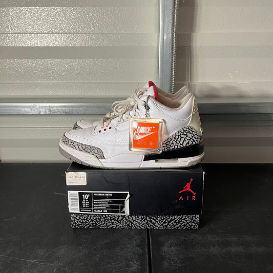 Size 10.5 - AJ 3 Retro White Cement Reimagined