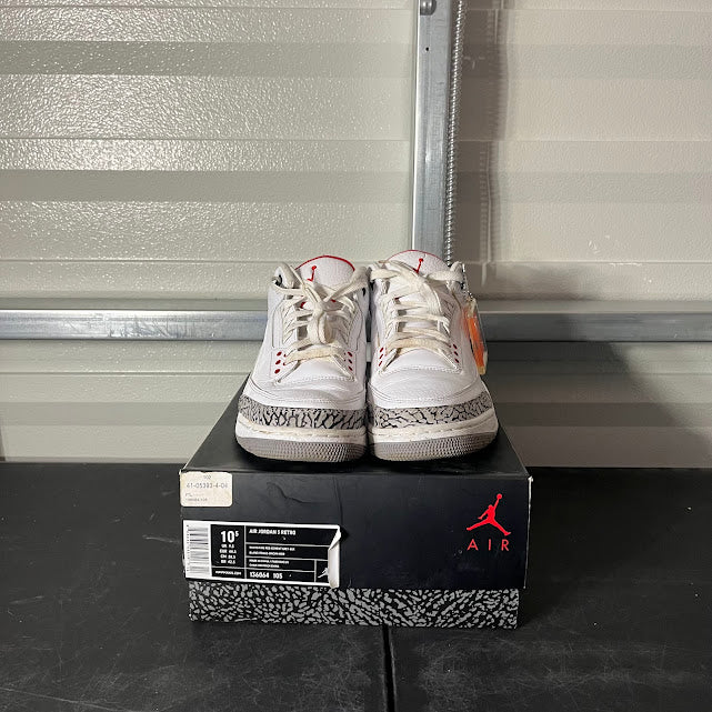 Size 10.5 - AJ 3 Retro White Cement Reimagined