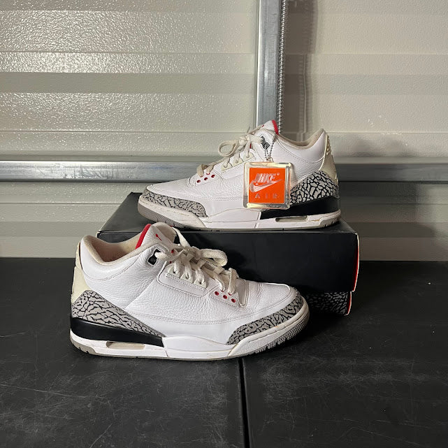 Size 10.5 - AJ 3 Retro White Cement Reimagined