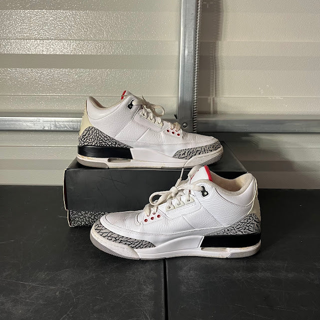 Size 10.5 - AJ 3 Retro White Cement Reimagined