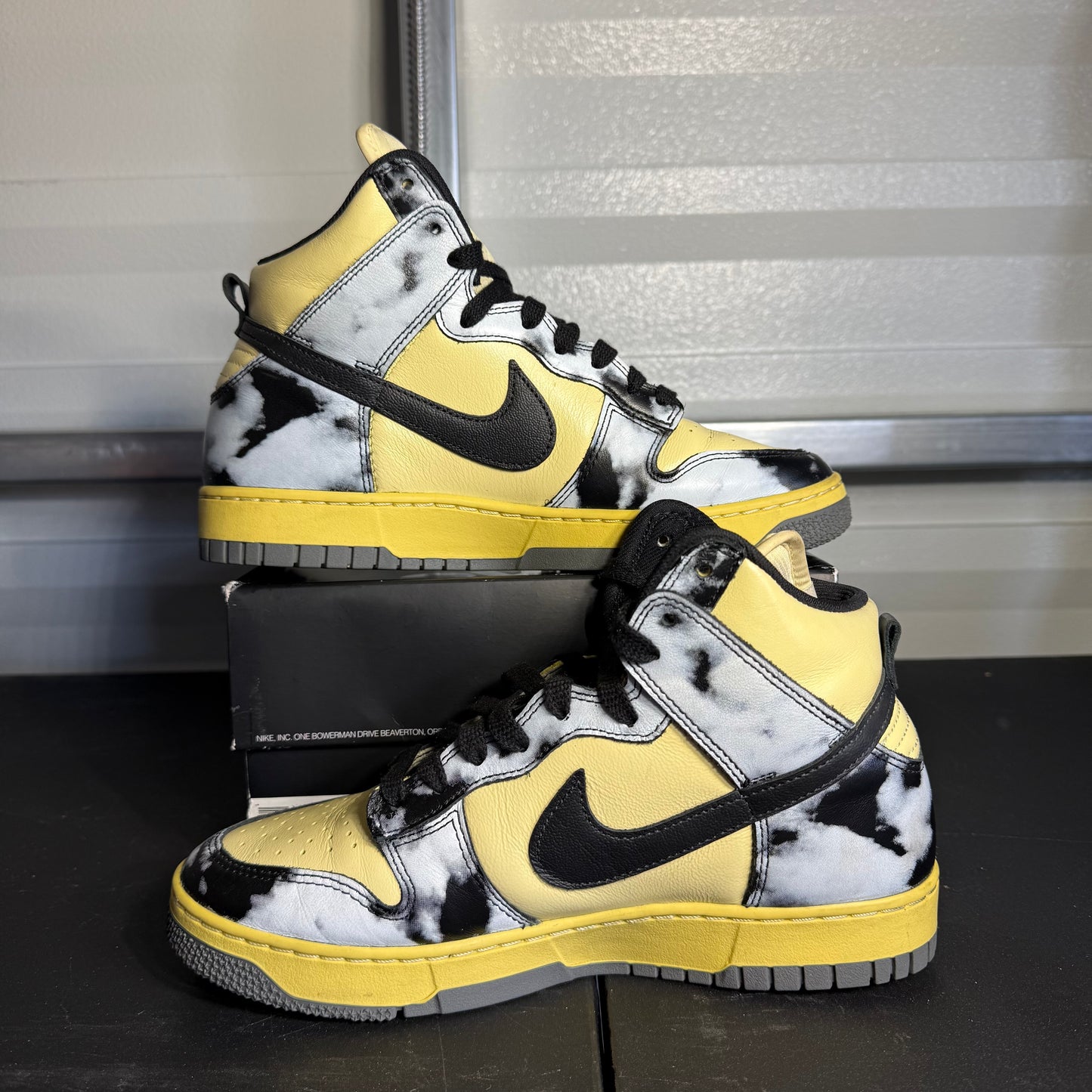 Size 8 - Dunk High 1985 Black Acid Wash
