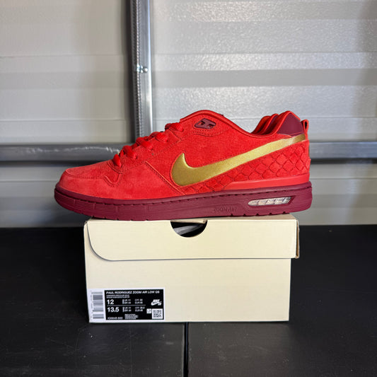 Size 12 - Paul Rodriguez Zoom Air Low Habanero Red