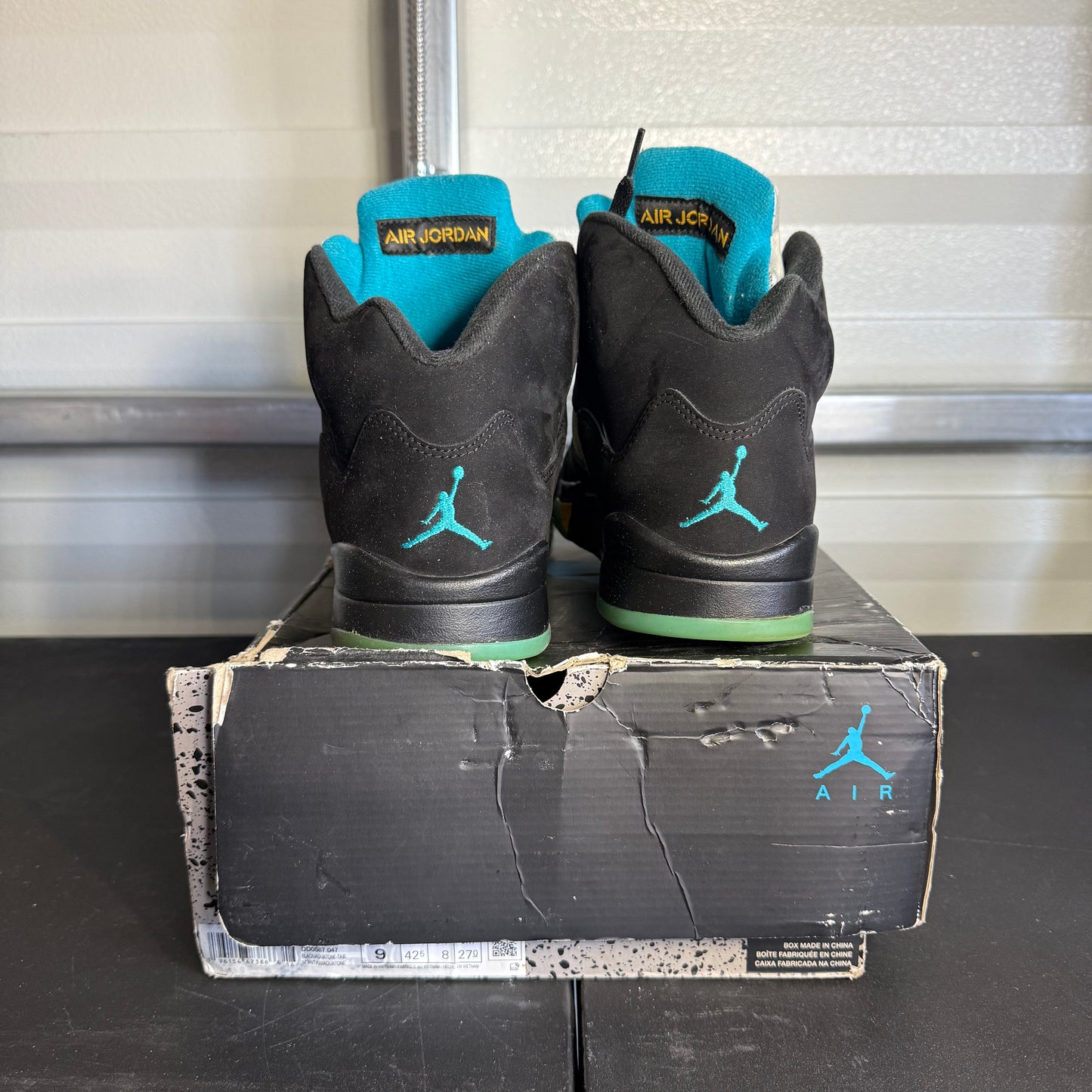 Size 9 - AJ 5 Retro Aqua