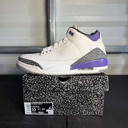 Size 10 - AJ 3 Retro Dark Iris