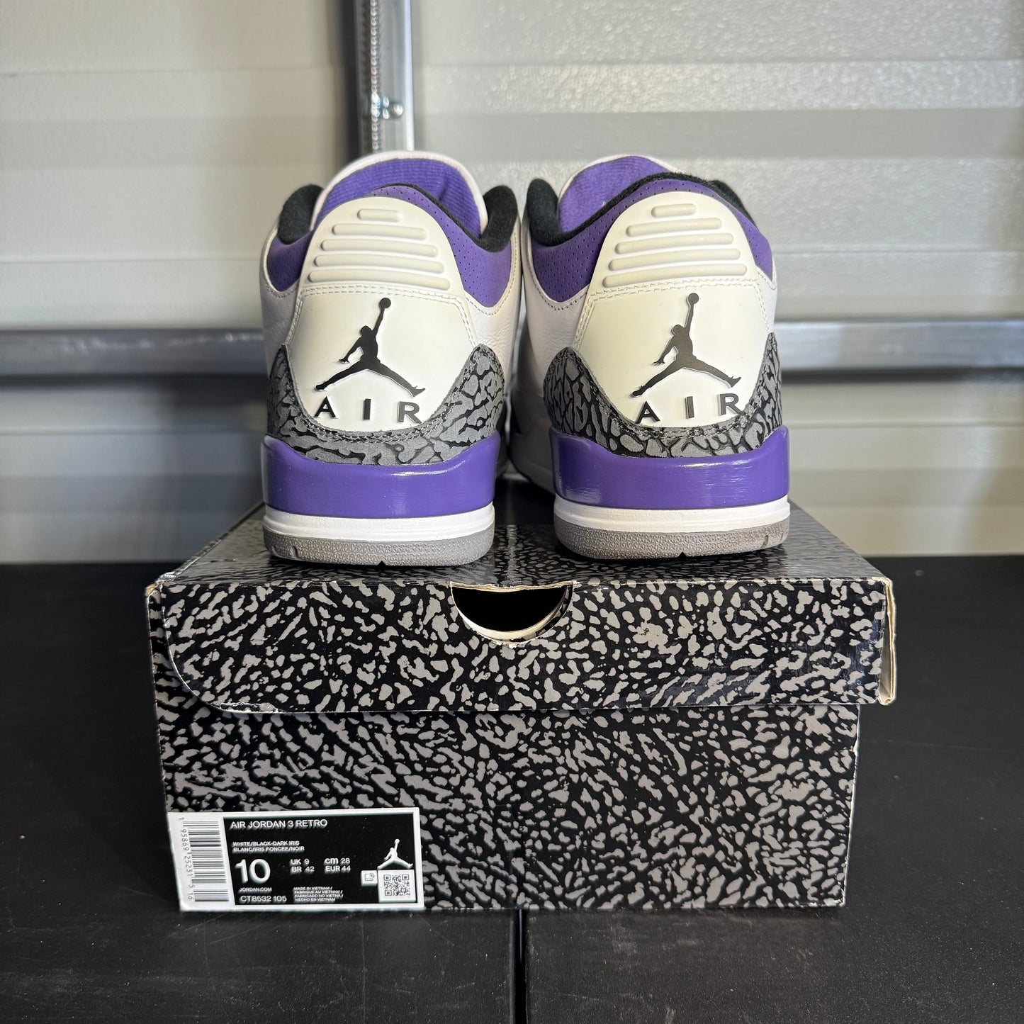 Size 10 - AJ 3 Retro Dark Iris
