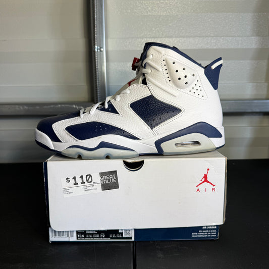 Size 10.5 - AJ 6 Retro Olympic