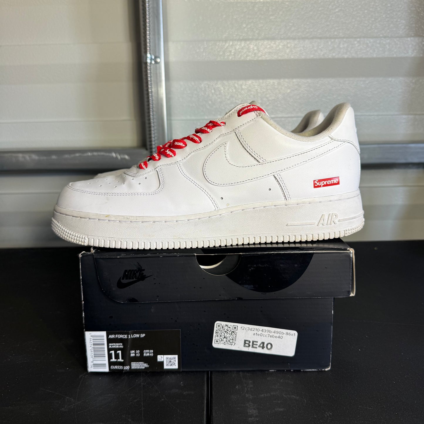 Size 11 - AF 1 Low Supreme White