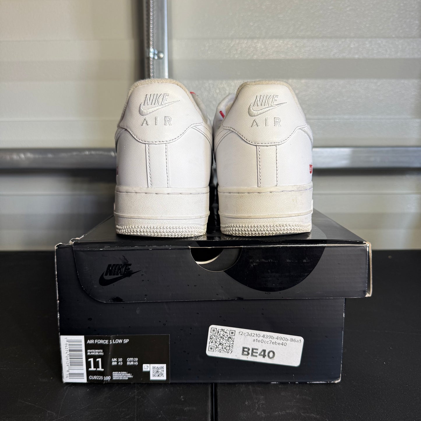 Size 11 - AF 1 Low Supreme White