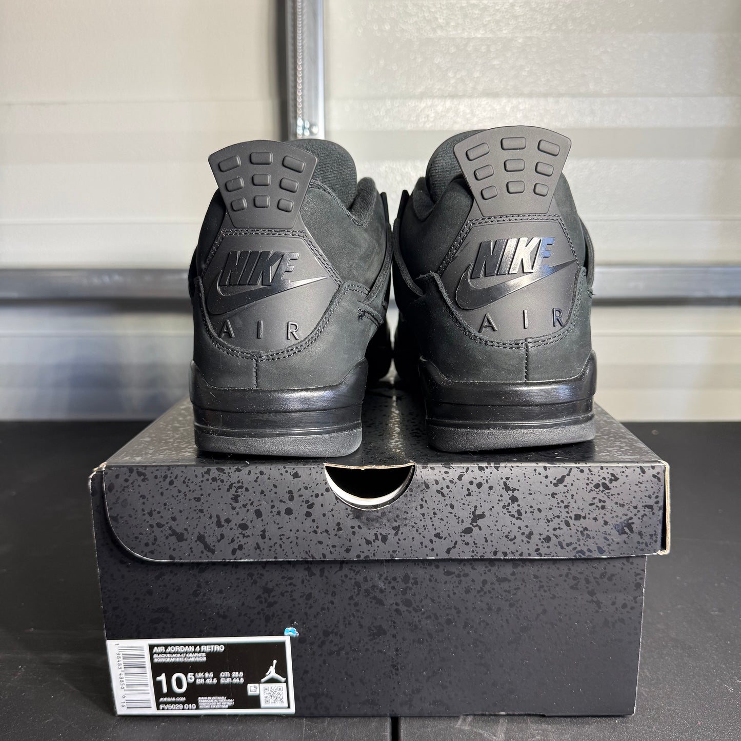 Size 10.5 - AJ 4 Retro Black Cat
