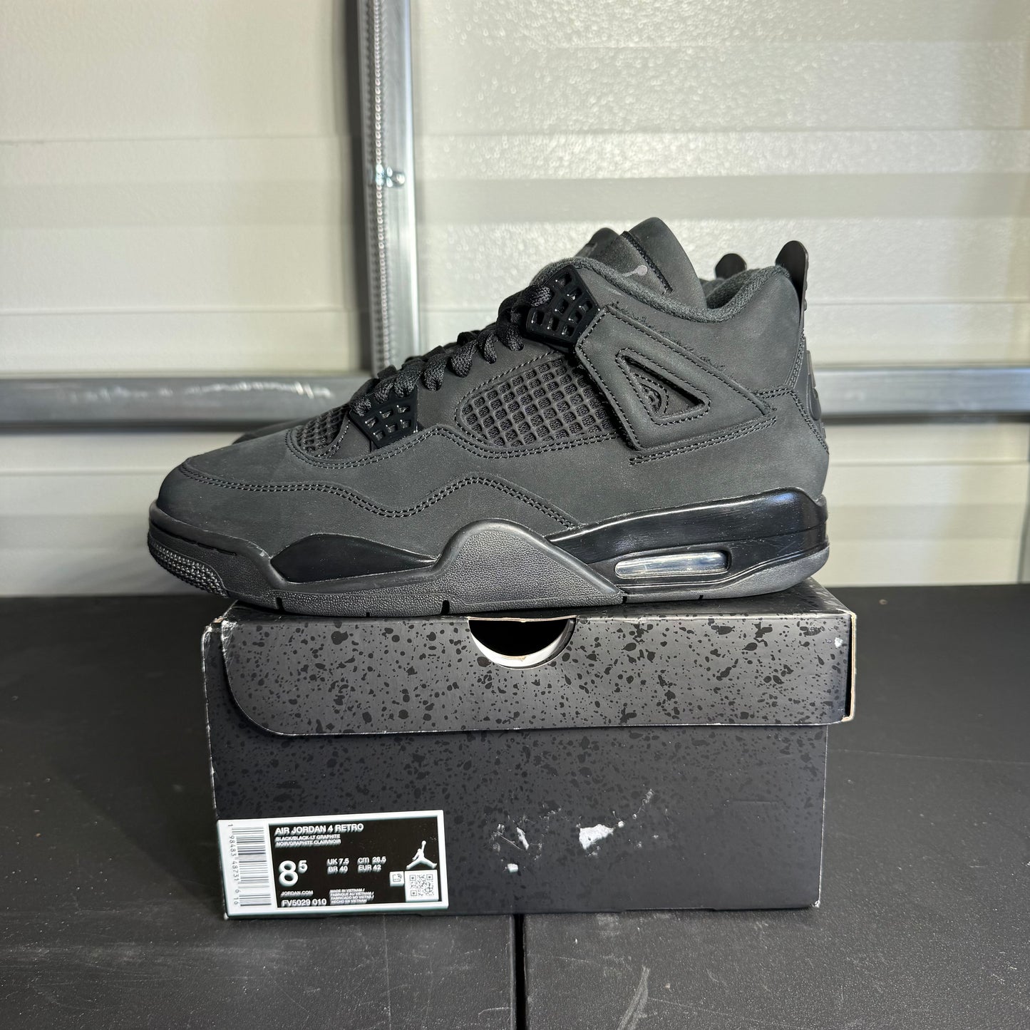 Size 8.5 - AJ 4 Retro Black Cat