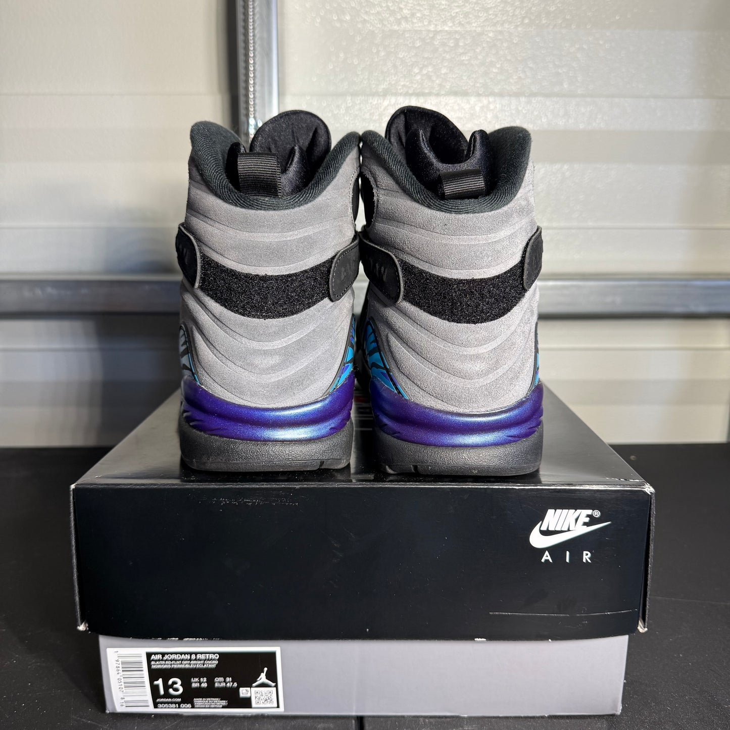 Size 13 - AJ 8 Retro Aqua