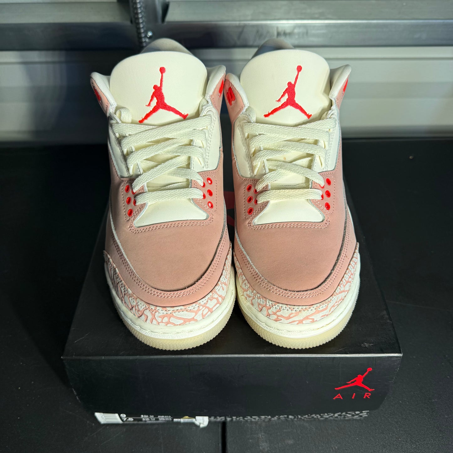 Size 9W - AJ 3 Retro Rust Pink Size